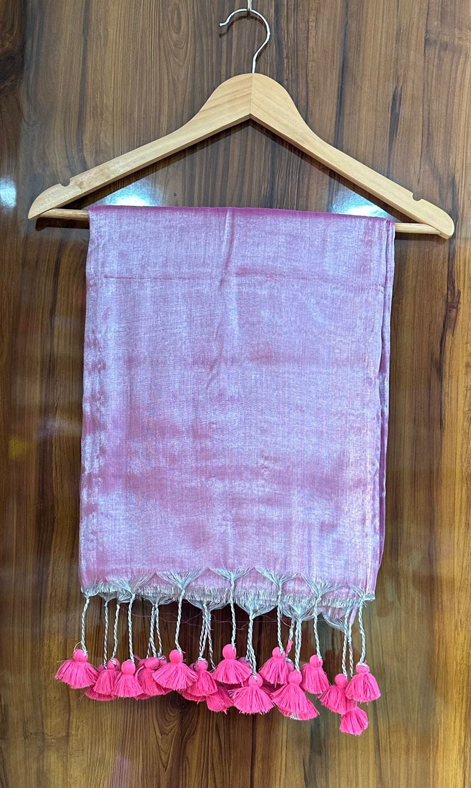 Khadi tissue silk saree with ready to wear blouse