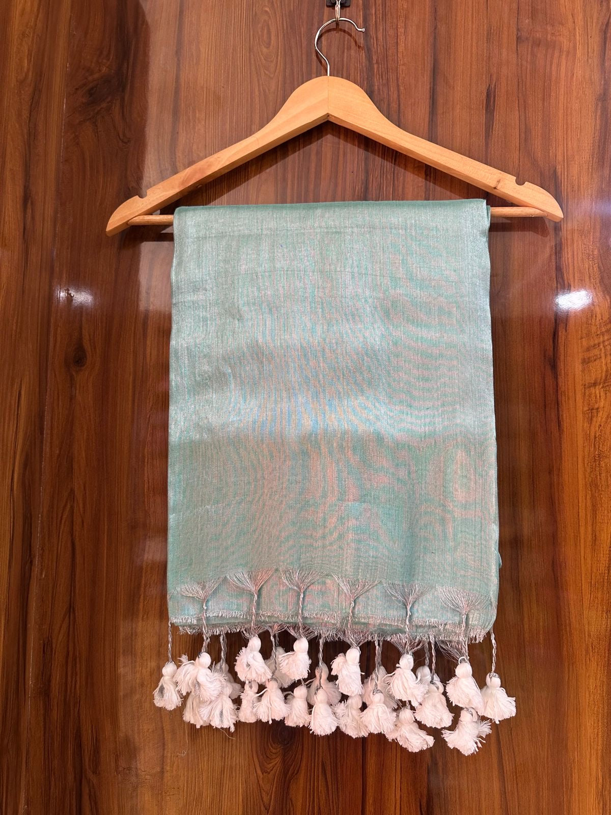 Khadi tissue silk saree with ready to wear blouse