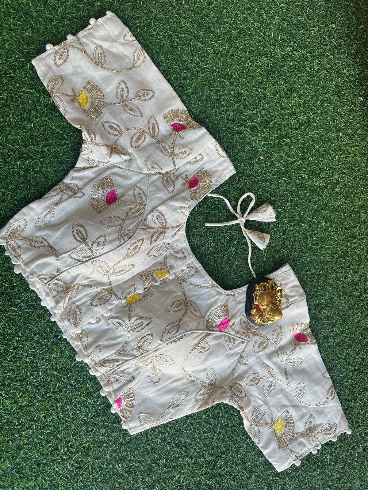 Khadi tissue silk saree with ready to wear blouse