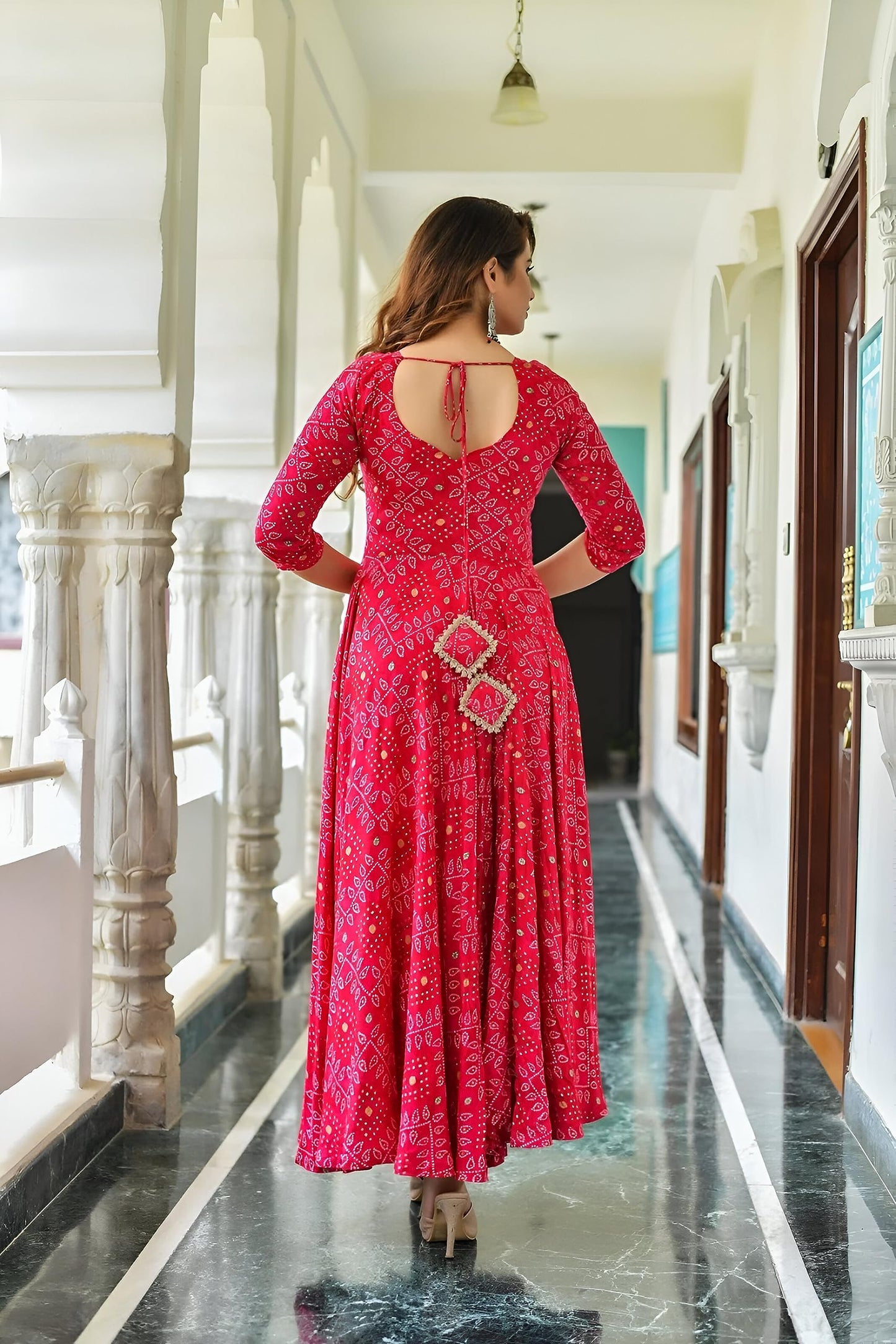 Beautiful  anarkali Kurti Pants Suit